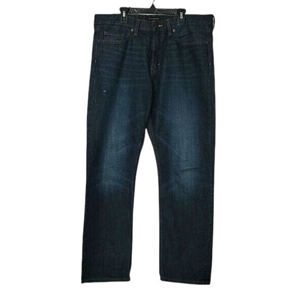 Banana Republic Mens Slim Straight Jeans Dark Wash 34X30 Cotton Denim Stylish &‎ - Picture 1 of 4
